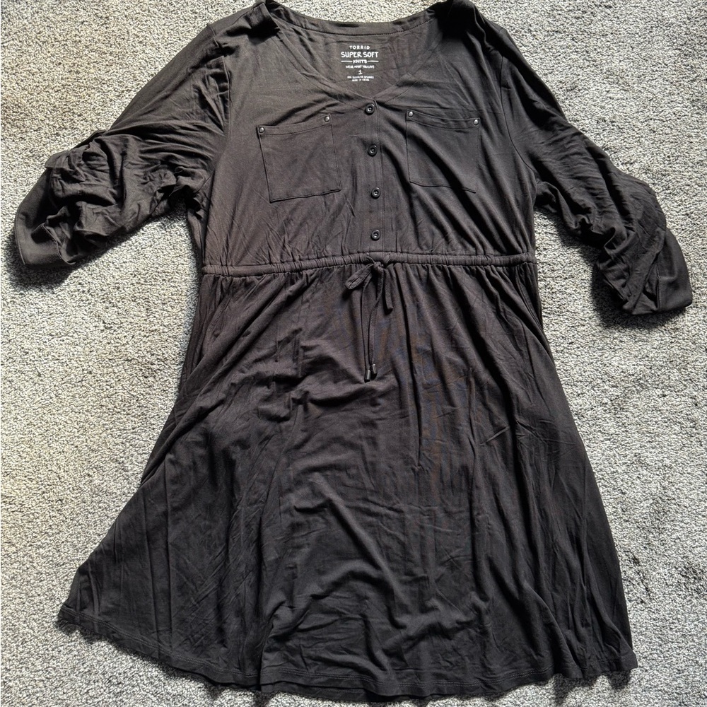 Torrid Black Super Soft Knit Dress